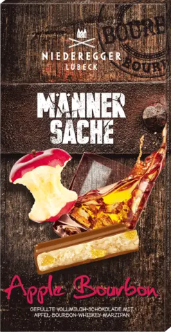 Marzipan Tafel-Schokolade Männersache Apple Bourbon von NIEDEREGGER