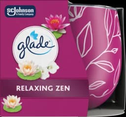 Duftkerze mit Dekorfolie Relaxing Zen von GLADE by BRISE
