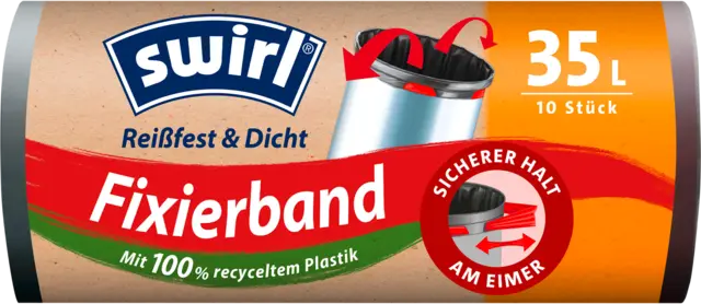 Fixierband-Müllbeutel 35 l von SWIRL