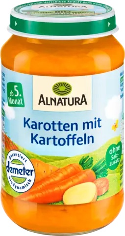 Demeter Karotten mit Kartoffeln nach dem 4. Monat von ALNATURA