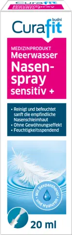 Meerwasser Nasenspray sensitiv + von CURAFIT
