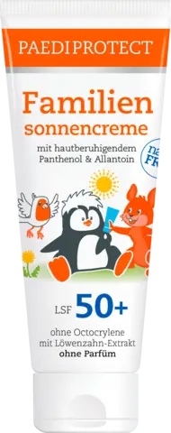 Familiensonnencreme LSF 50+ von PAEDI PROTECT