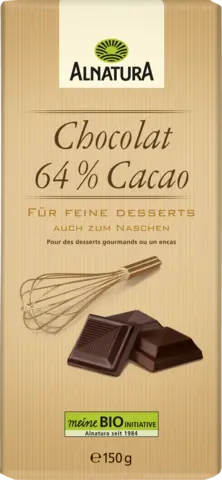 Bio Chocolat 64 % Cacao von ALNATURA