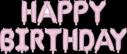 Folienballon Happy Birthday lila 340 x 35 cm von DIV.SAISONMARKEN