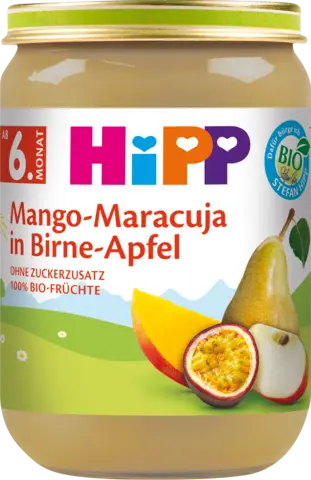 Bio Mango-Maracuja in Birne-Apfel ab 6. Monat von HIPP