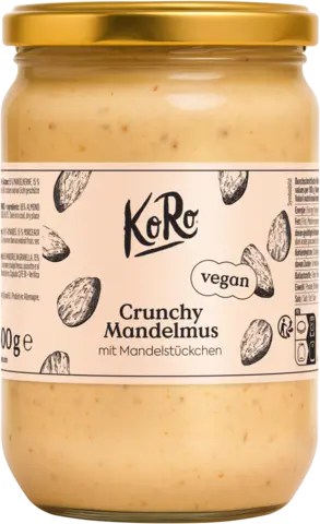 Crunchy Mandelmus mit Mandelstückchen von KORO