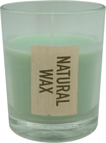 Natural Wax Kerze im Glas green 731 7x8,6cm von CUP CANDLE