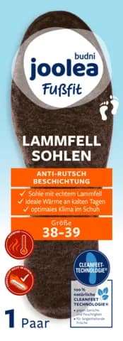 Lammfell Sohlen 38/39 von JOOLEA