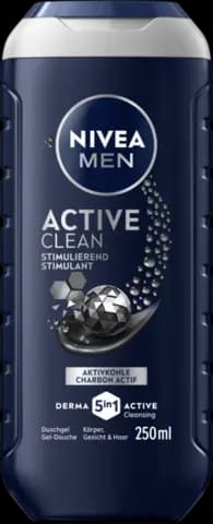 Duschgel 5 in 1 Active Clean stimulierend Aktivkohle von NIVEA