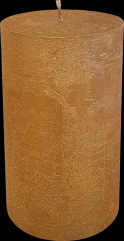 Rustik Stumpenkerze gold metallic 120 x 68 mm von GIES