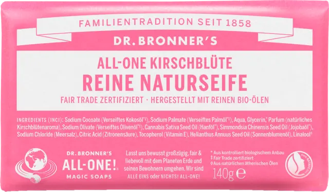 Reine Naturseife Kirschblüte von DR.BRONNERS