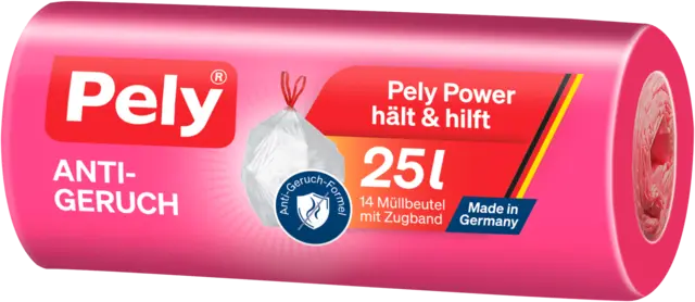 Müllbeutel Anti-Geruch 25l mit Zugband von PELY