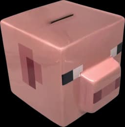 Spardose 3D Minecraft Schwein von MINECRAFT