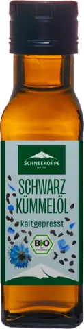 Bio Schwarzkümmelöl kaltgepresst von SCHNEEKOPPE
