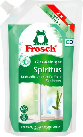 Spiritus Glas-Reiniger Nachfüllbeutel von FROSCH