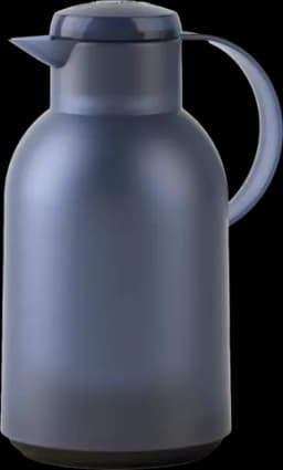SAMBA Isolierkanne 1,5 L Quick Press, Transluzent/Blau-Grau von EMSA