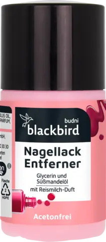 Nagellackentferner mit Reismilch-Duft von BLACKBIRD