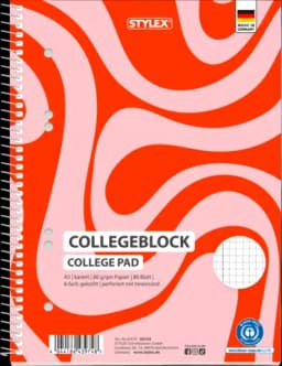 Spiral-Collegeblock kariert A5 von STYLEX