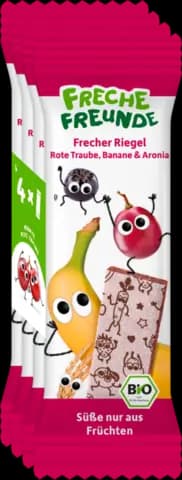 Bio Riegel Banane rote Traube & Aronia von ERDBÄR