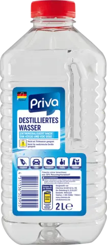 Destilliertes Wasser 2l von PRIVA