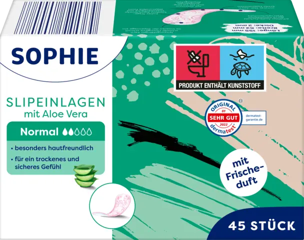 Slipeinlagen Normal mit Aloe Vera von SOPHIE