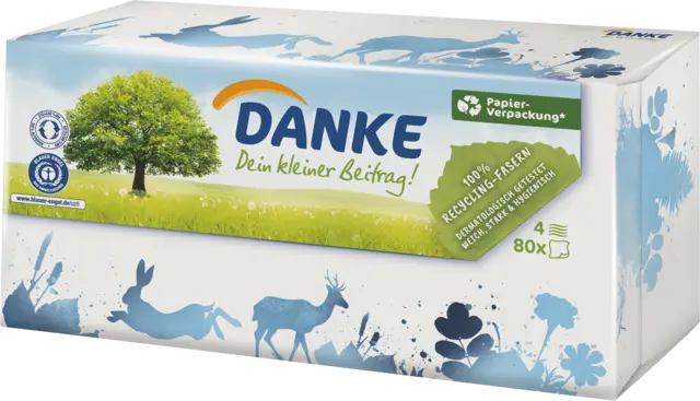 Taschentücher Box von DANKE