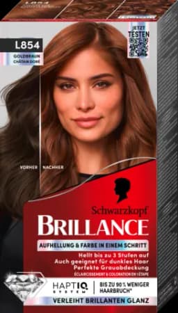 Brillance Intensiv-Color-Creme L854 violette goldbraun von BRILLANCE
