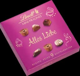 Mini Pralinés Botschaft von LINDT