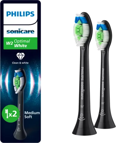 HX6062/88 Ersatzbürstenköpfe Optimal White schwarz von PHILIPS