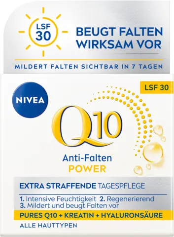 Q10 Anti-Falten Power Straffende Tagespflege LSF 30 von NIVEA