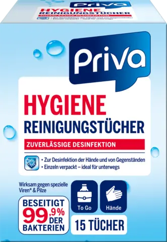 Hygienetücher von PRIVA