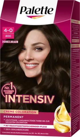 Intensiv Creme Coloration 4-0/800 Dunkelbraun von POLY PALETTE