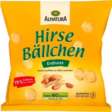 Bio Hirsebällchen Erdnuss von ALNATURA