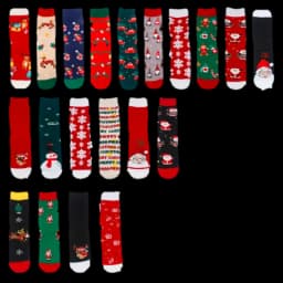Unisex Weihnachtssocken Gr.36-41/42-47 von APOLLO