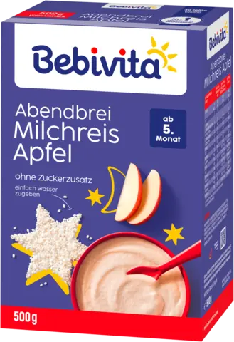 Abendbrei Milchreis Apfel ab 5. Monat von BEBIVITA
