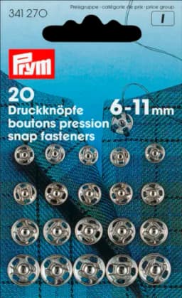 Druckknöpfe silber von PRYM