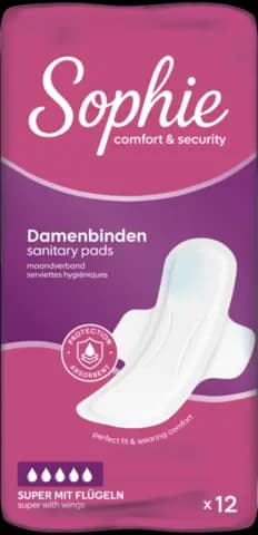 Damenbinden Super mit Flügeln von SOPHIE