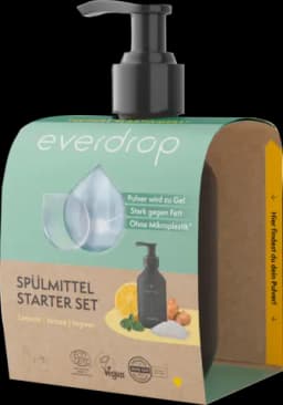 Starter-Set Spülmittel Limone/Minze/Ingwer 2-teilig von EVERDROP