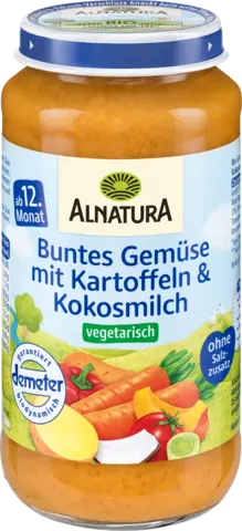 Demeter Gemüse mit Kartoffeln und Kokosmilch ab 12. Monat von ALNATURA