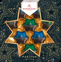 Marzipan Weihnachtssterne Dark Edition von NIEDEREGGER