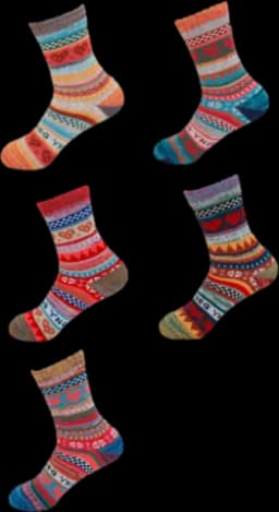 Damen Wollsocken Winter bunt Gr. 35-42 von HATS