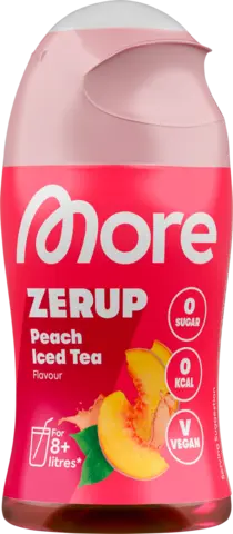 Zerup Zero Sirup Peach Iced Tea von MORE
