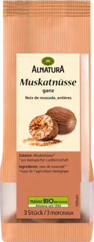 Bio Muskatnuss ganz von ALNATURA