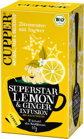 Bio Zitronentee mit Ingwer von CUPPER