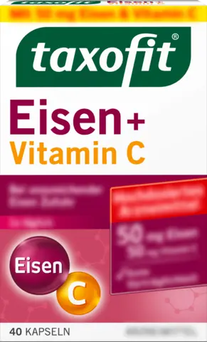 Eisen+Vitamin C Kapseln von TAXOFIT
