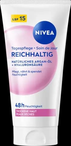 Tagespflege Reichhaltig natürliches Argan-Öl Hyaluronsäure von NIVEA
