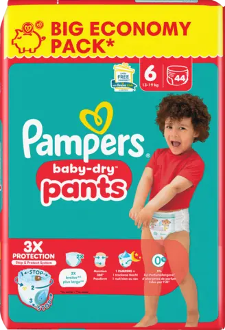 Baby Dry Pants Windeln Gr.6 Maxi 13-19 kg Big Pack von PAMPERS
