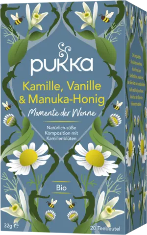 Bio Chamomile, Vanilla & Manuka Honey Tee von PUKKA