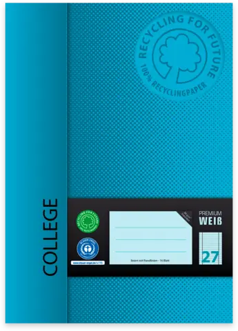 Heft Lineatur 27 A4 von COLLEGE