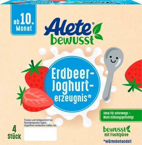 Erdbeer-Joghurterzeugnis ab dem 10. Monat von ALETE